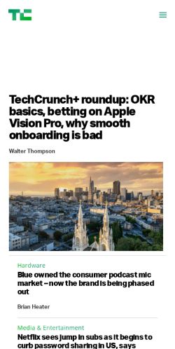 Techcrunch preview