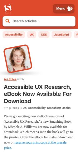 Smashing Magazine preview