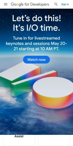 Google Developers preview
