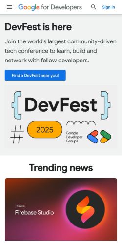 Google Developers preview