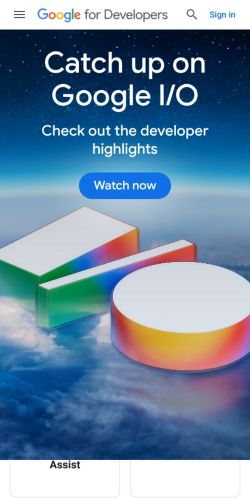 Google Developers preview