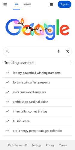 Google Search preview